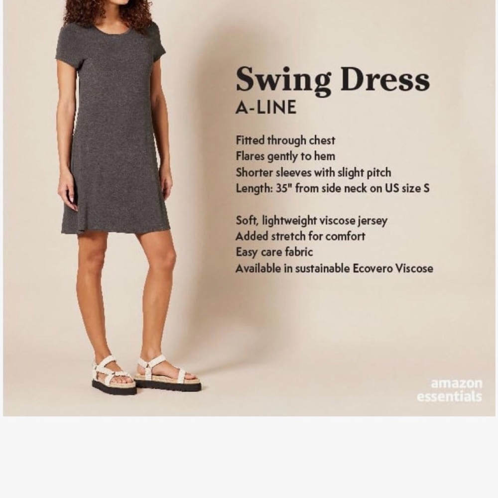 Amazon‎ Essentials Swing Dress NWT - Picture 2 of 4